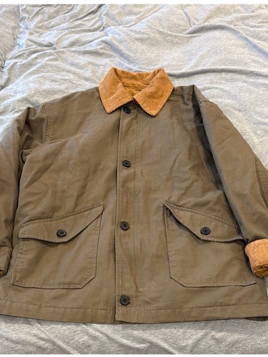 H&M Other - Men's Brown Workwear Jacket with Tan Corduroy Collar